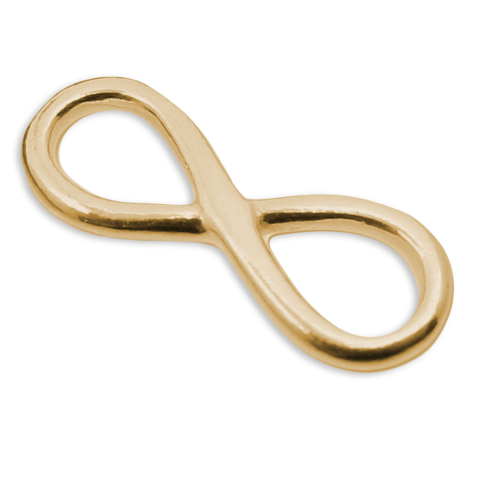 Sterling Silver Gold-plated Eternity Link 17.5 mm