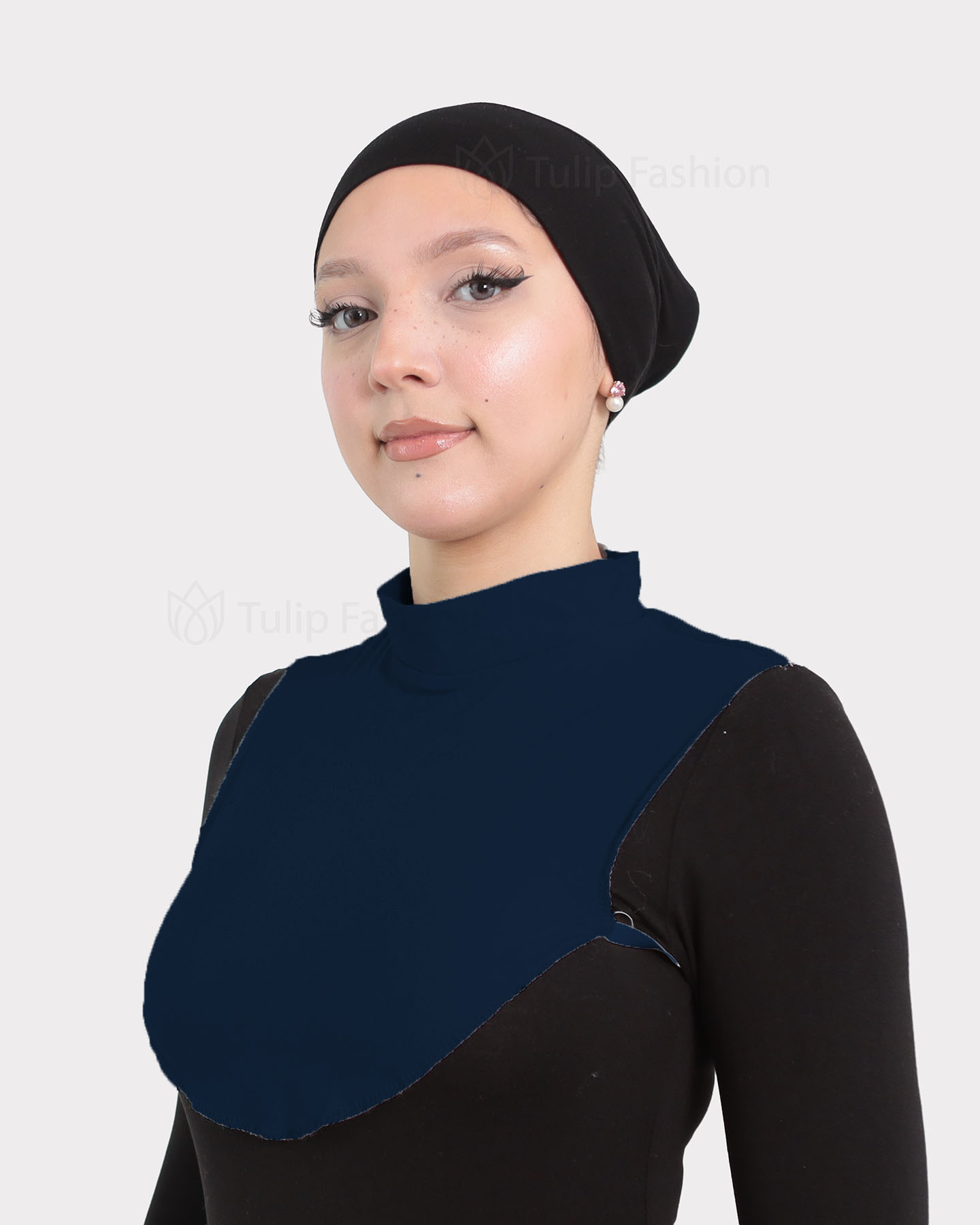 Hijab Neck Collar - Midnight Blue - 2