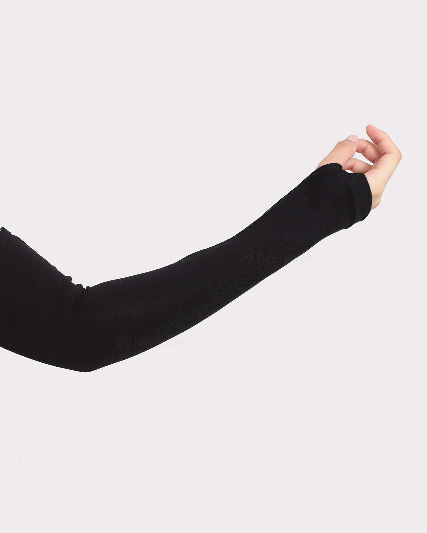 Sleeve with thumb hole - Jersey - Black