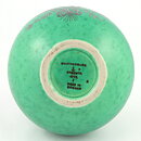 Wilhelm Kåge (Argenta 1938) Green Spherical Vase with Silver Decor 13 cm