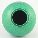 Wilhelm Kåge (Argenta 1938) Green Spherical Vase with Silver Decor 13 cm