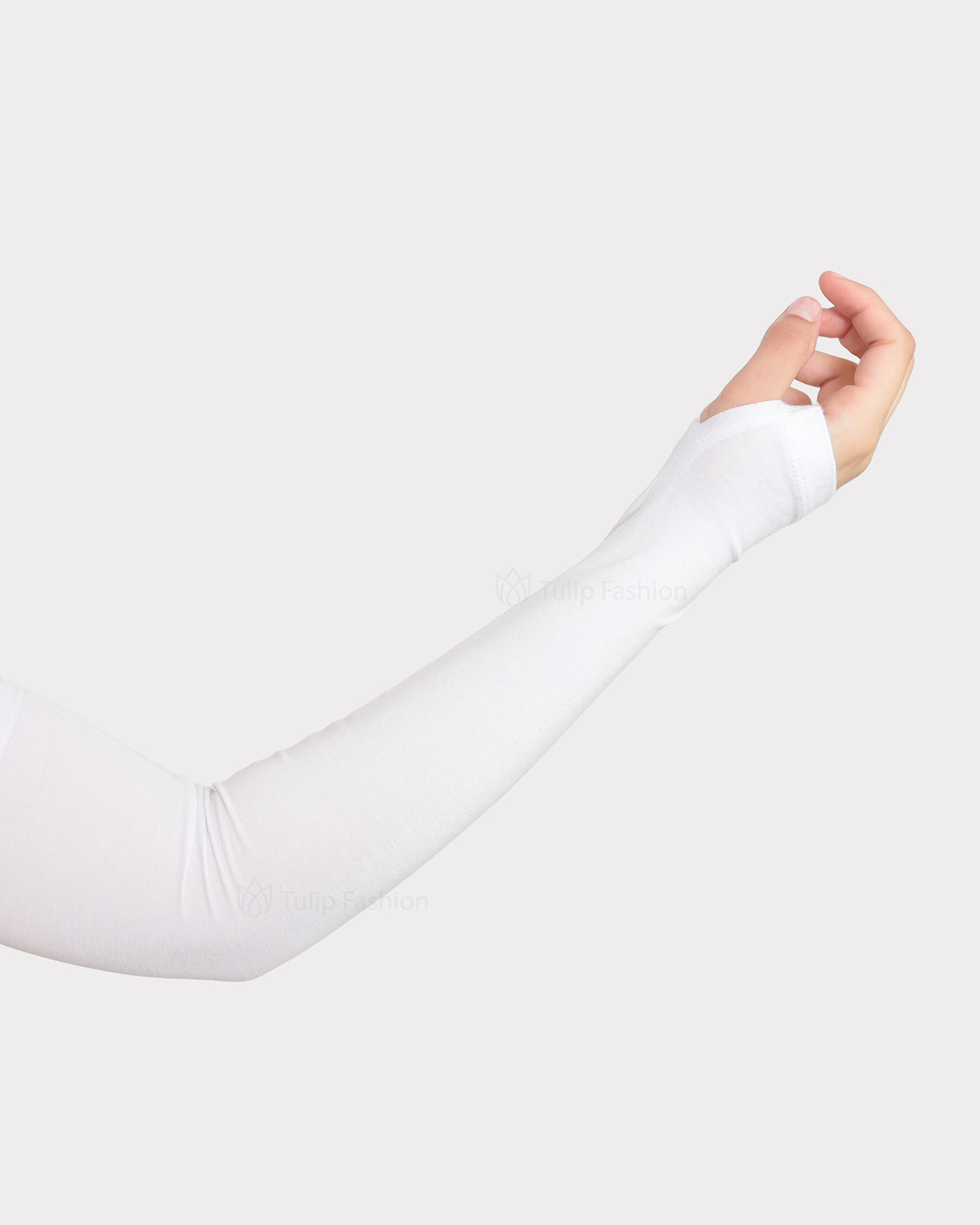 Sleeve with thumb hole - Jersey - White