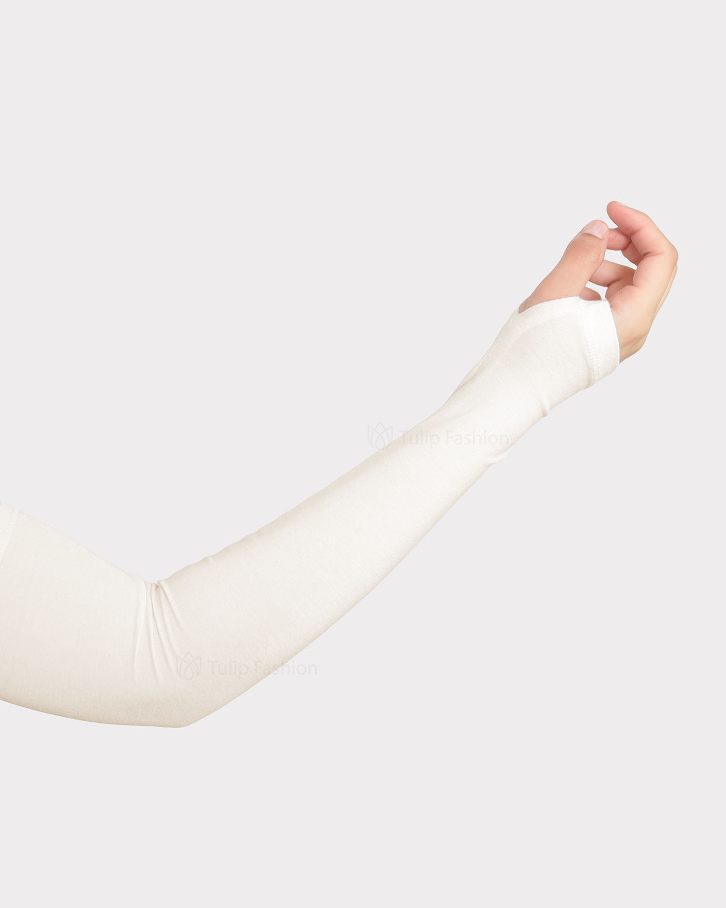 Sleeve with thumb hole - Jersey - Off-White