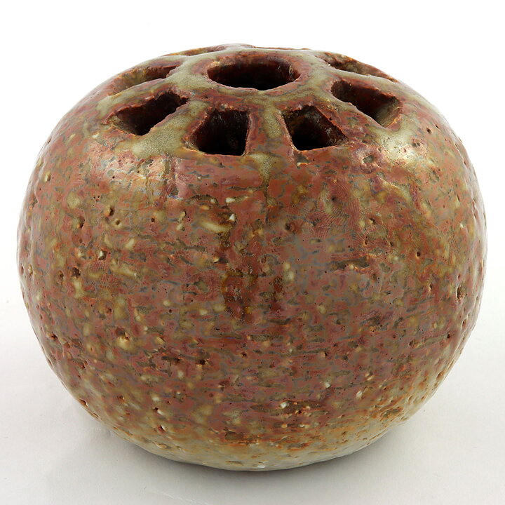 Gunnar Nylund (1940s) Brown Swelling Vase 10 cm