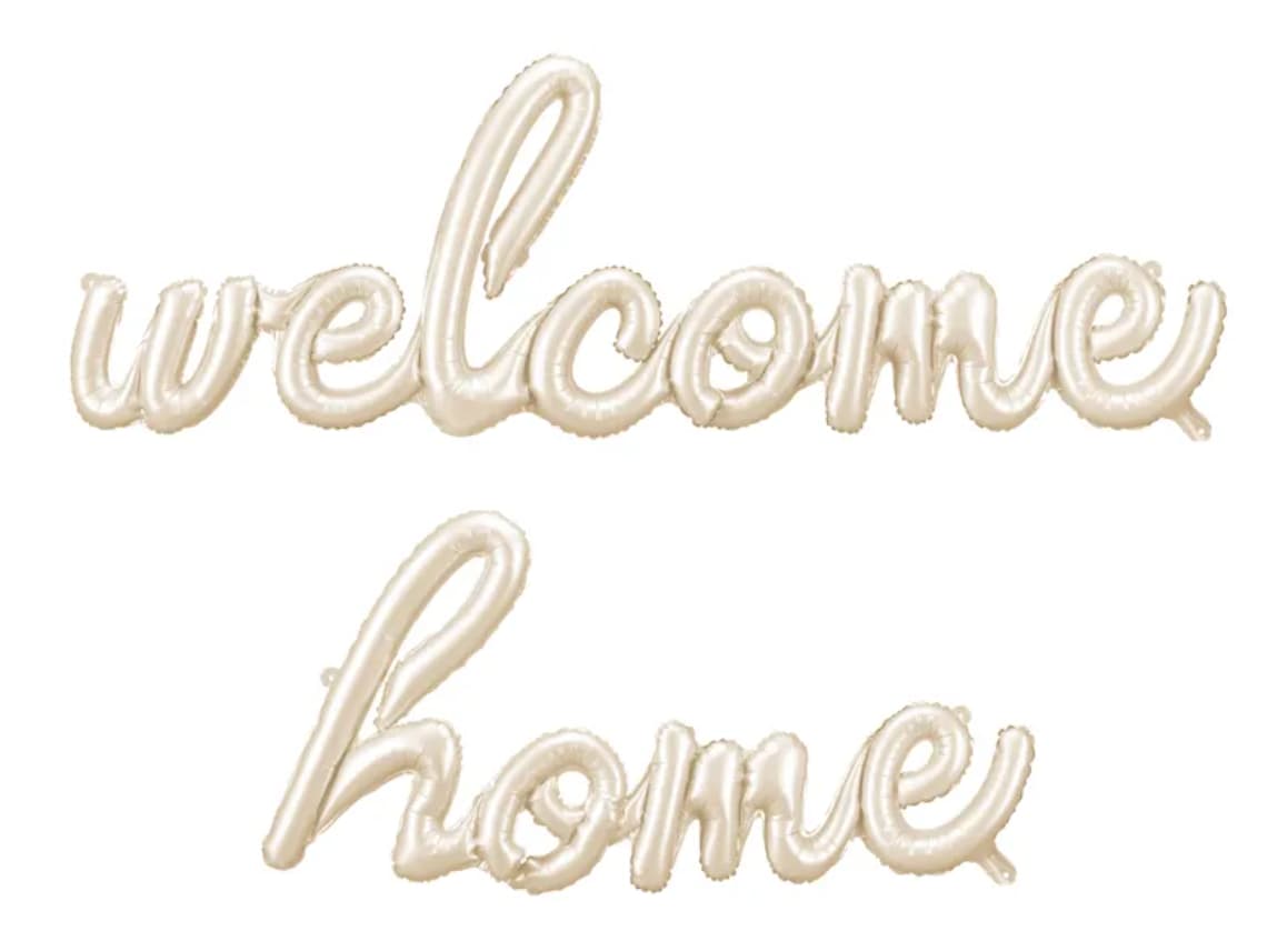 Ballong "Welcome home" - Beige 