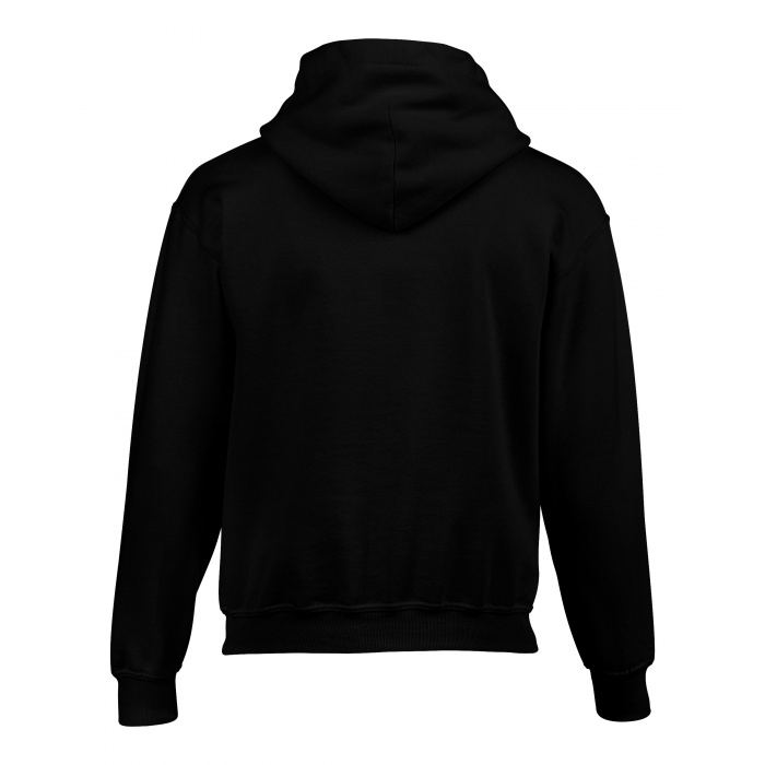 Gildan Heavy Blend Hooded Black Sweatshirt  - 2