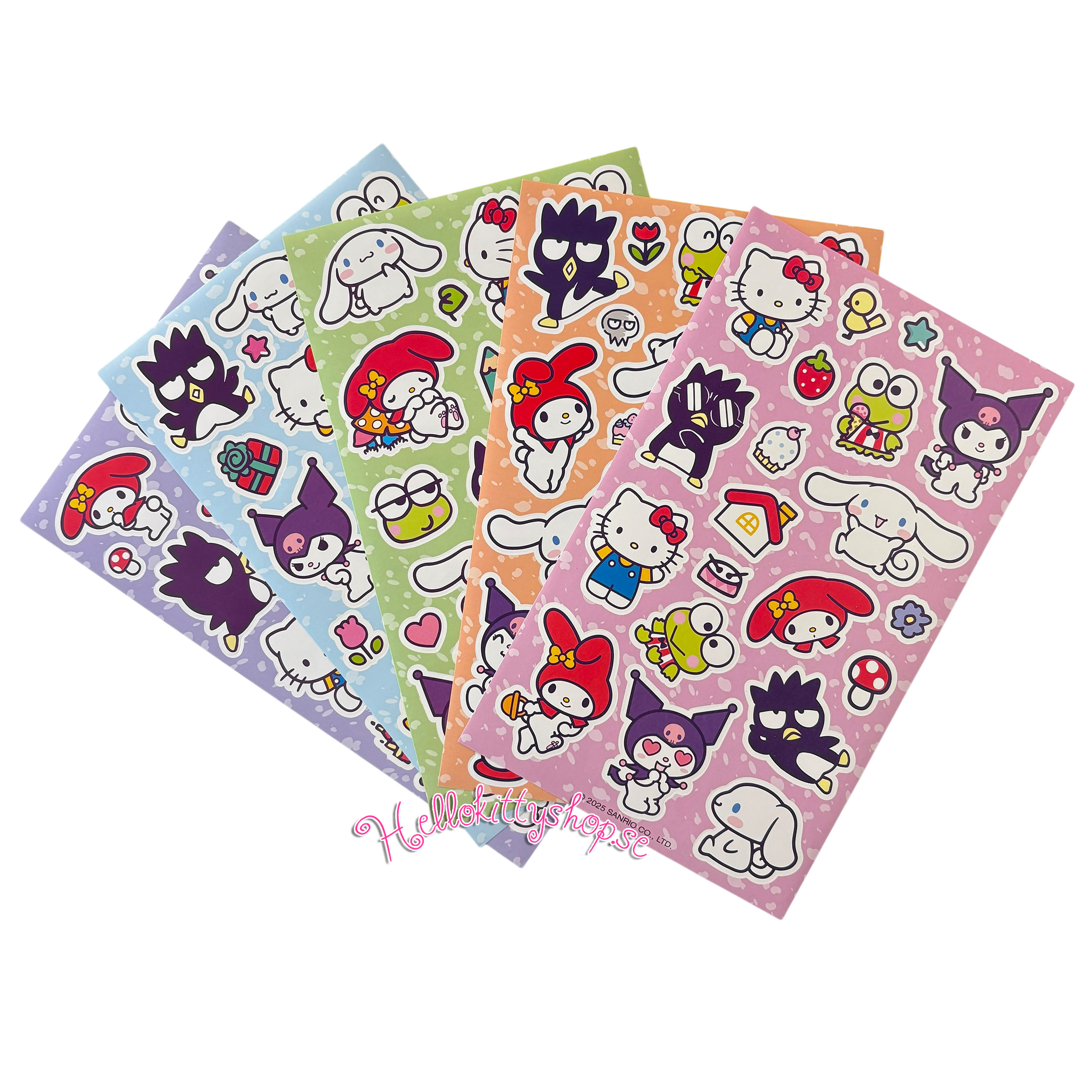 Hello Kitty and Friends Klistermärkesset 5 ark -  113 st - 8