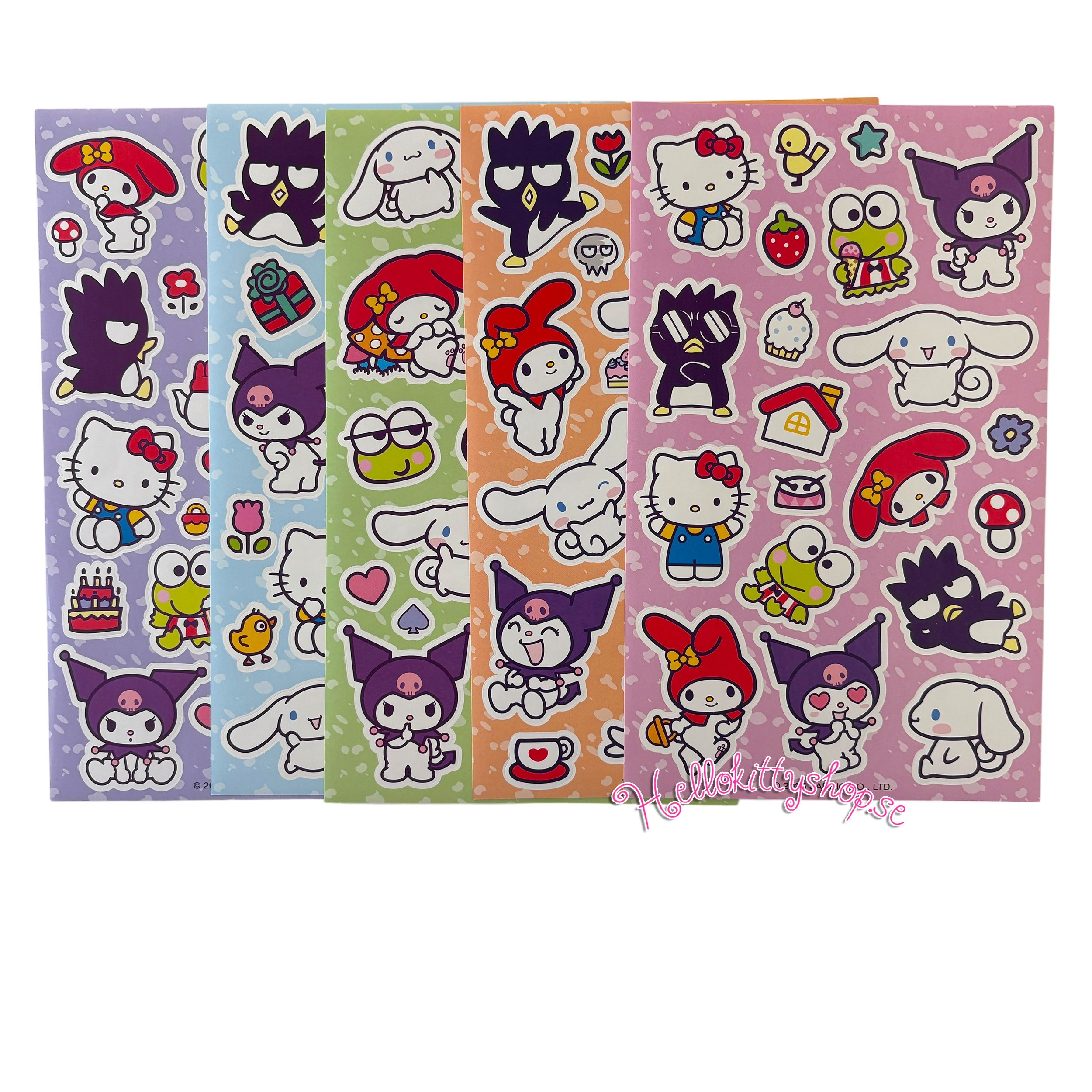 Hello Kitty and Friends Klistermärkesset 5 ark -  113 st - 7