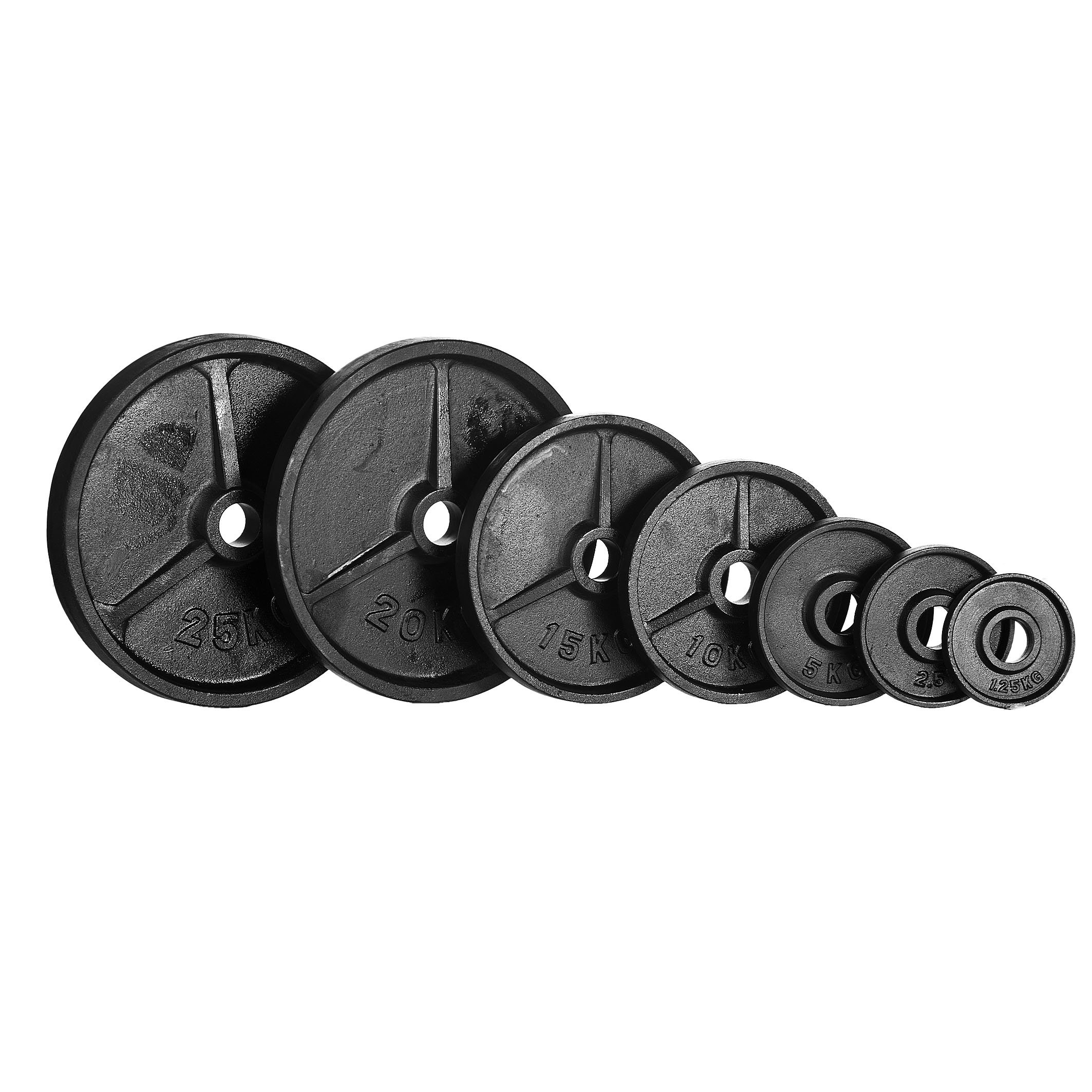 Viktskivor av järn, 0,5 - 25kg