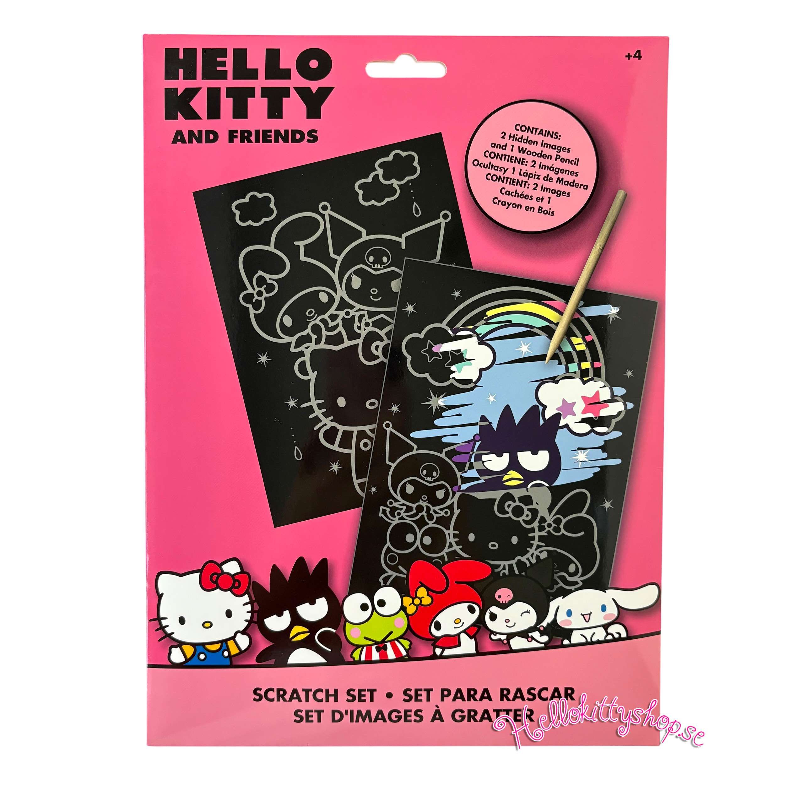 Hello Kitty and Friends Scratch Art Set