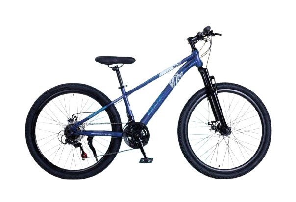 CYKEL Mountainbike BDF 27.5" | MED VIT OCH BLÅ FÄRGER 21 växlar - SHIMING