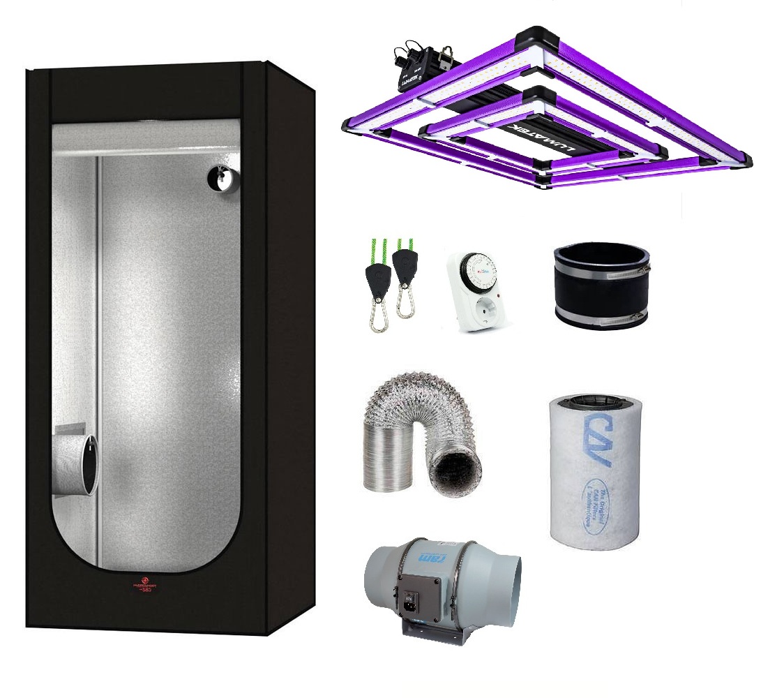 SJ Hydro Shoot 80 - Lumatek ATS 200W   LED paket 80x80x180cm