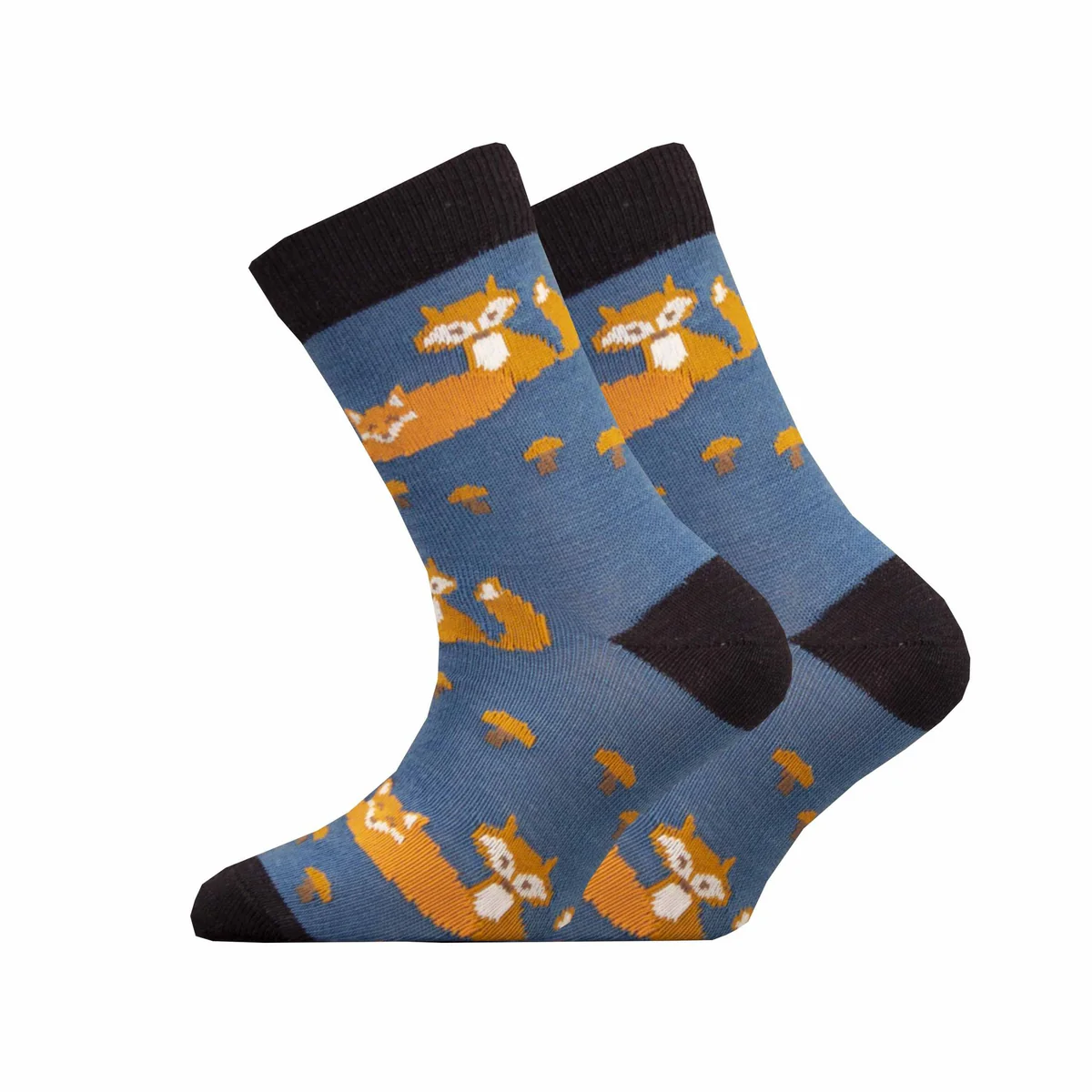 Nativa Merino Socken Kinder Fuchs Freund