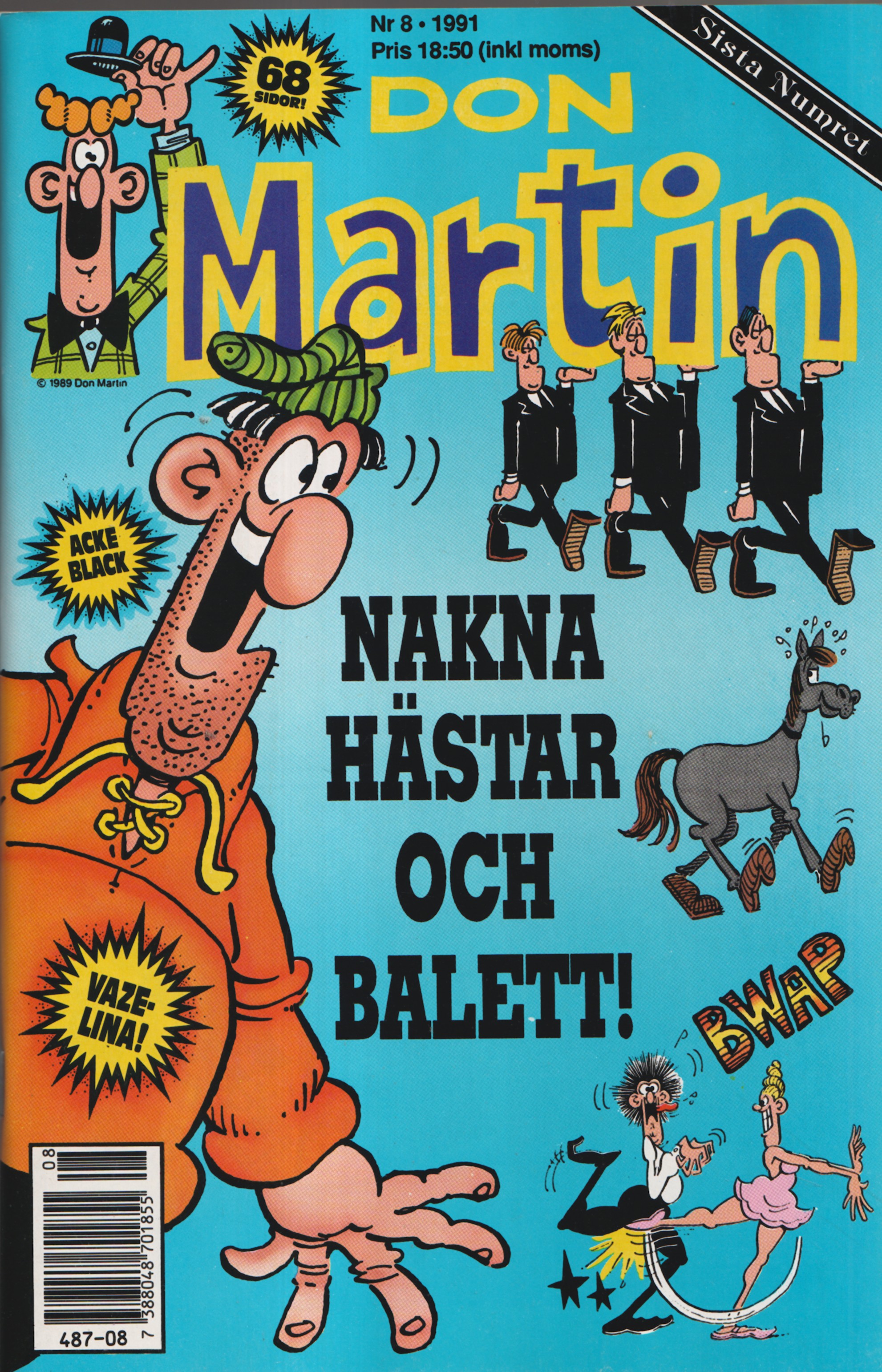 Don Martin nr 8 1991, Nakna hästar och balett! Sista numret!