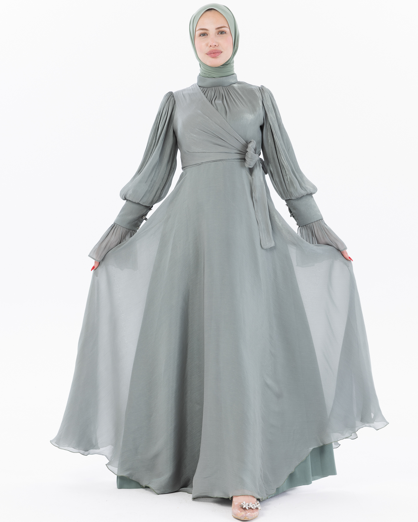 Party dress - Pistachio green - 9