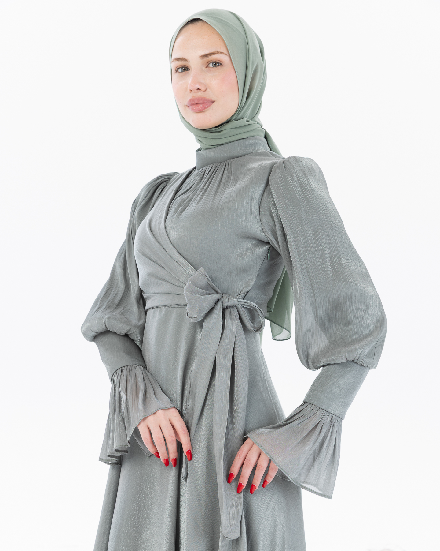 Party dress - Pistachio green - 3