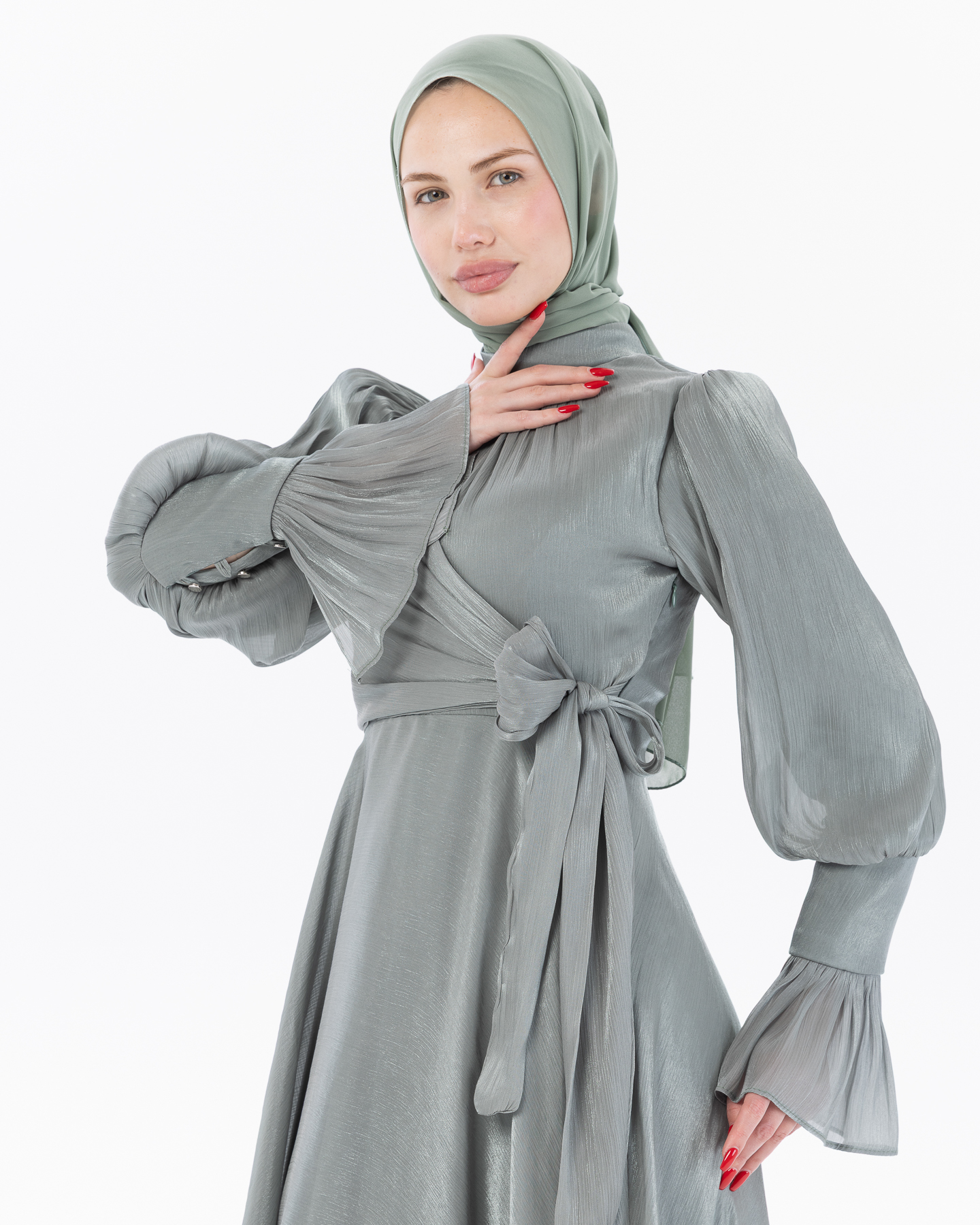 Party dress - Pistachio green - 2