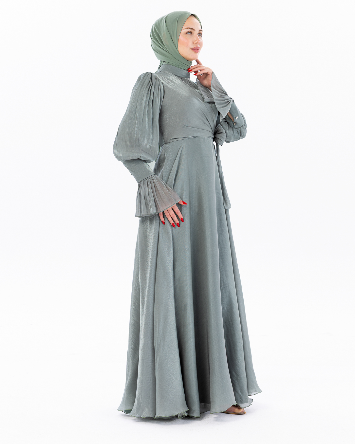 Party dress - Pistachio green - 12