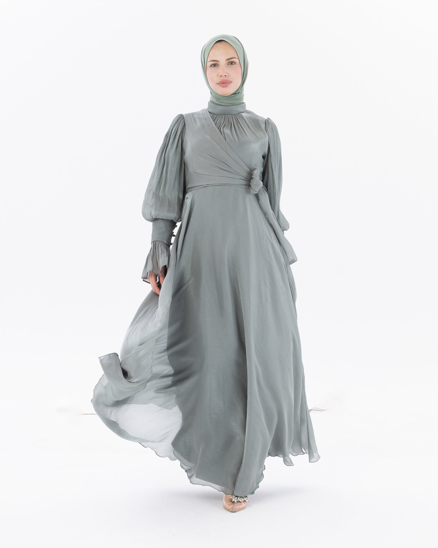 Party dress - Pistachio green - 8