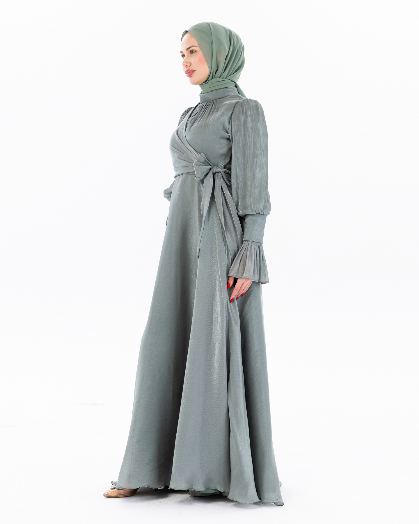Party dress - Pistachio green - 11