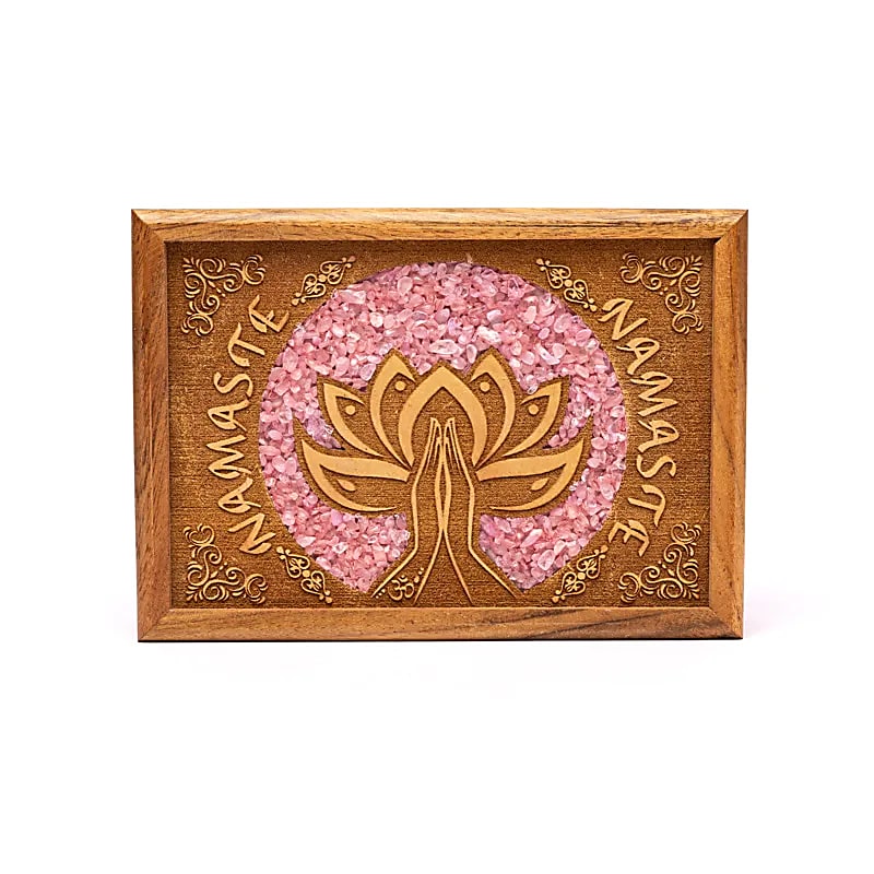 Tarot eller smyckeskrin lotus namaste rosenkvarts - 3