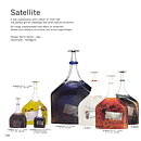Bertil Vallien (Satellite 1992) Polychrome Bottle Vase 32 cm