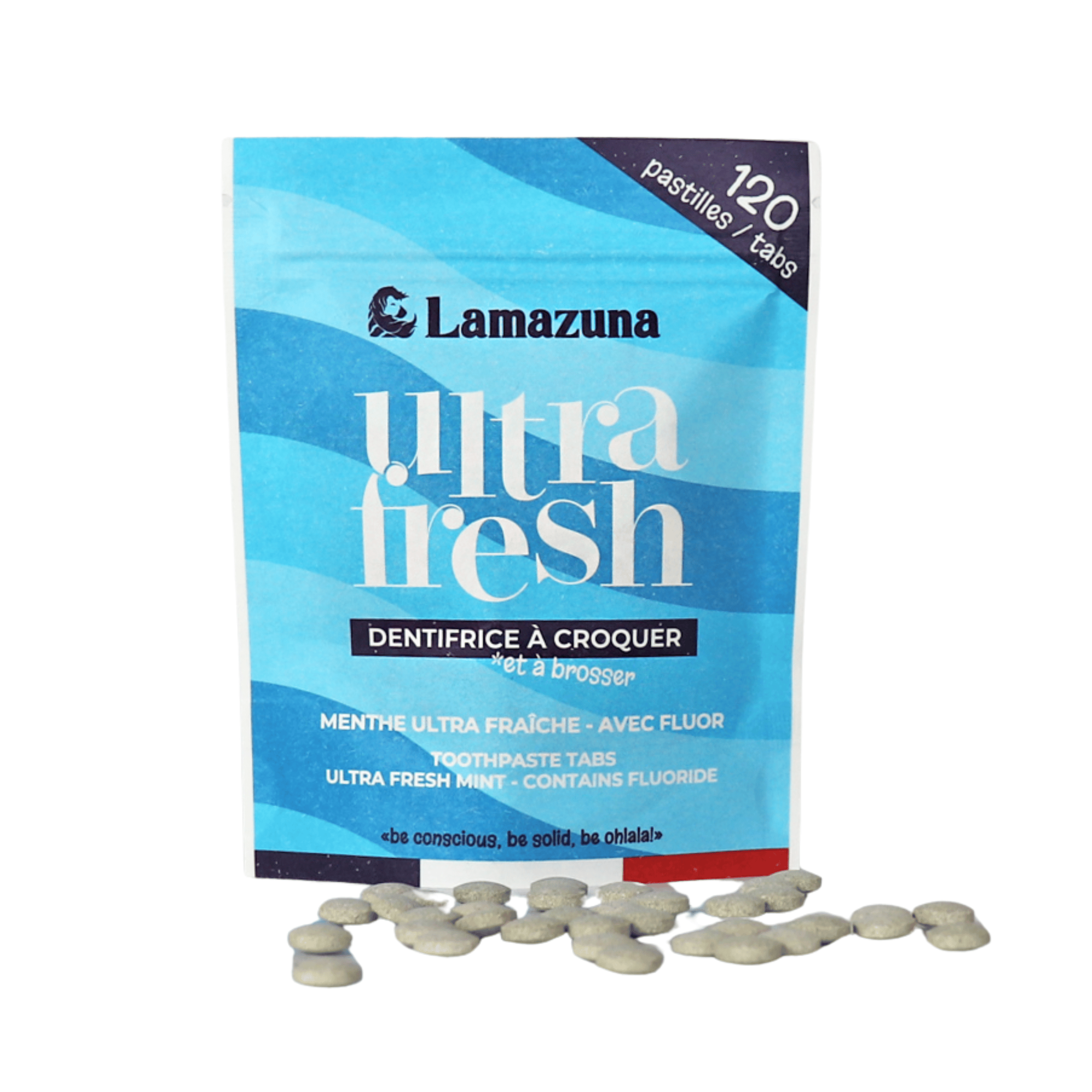 LAMAZUNA Tannkremtabletter - Ultrafrisk Mint 120 stk.