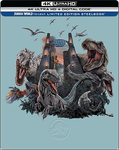Jurassic World Trilogy - Limited Edition Steelbook (BLU-RAY 4K ULTRA HD)