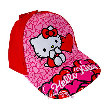 Hello Kitty Barn Keps - Röd/Rosa - Storlek 52