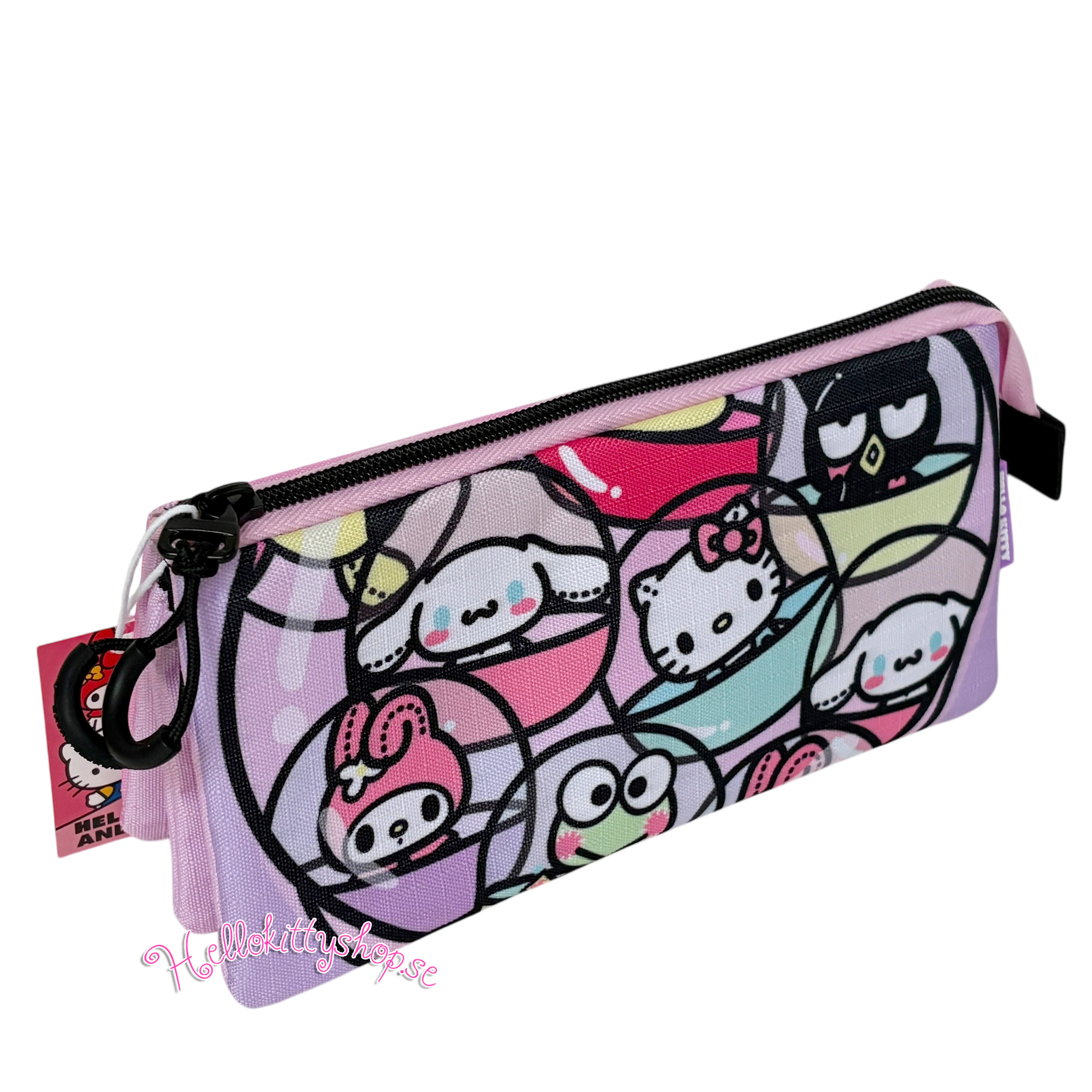 Sanrio Hello Kitty and Friends Pennfodral/Sminkväska - 3 fack - Gashapon - 2