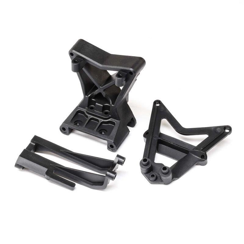 LOSI Front Upper Arm/Shock Mount and ESC Mount: RZR Rey