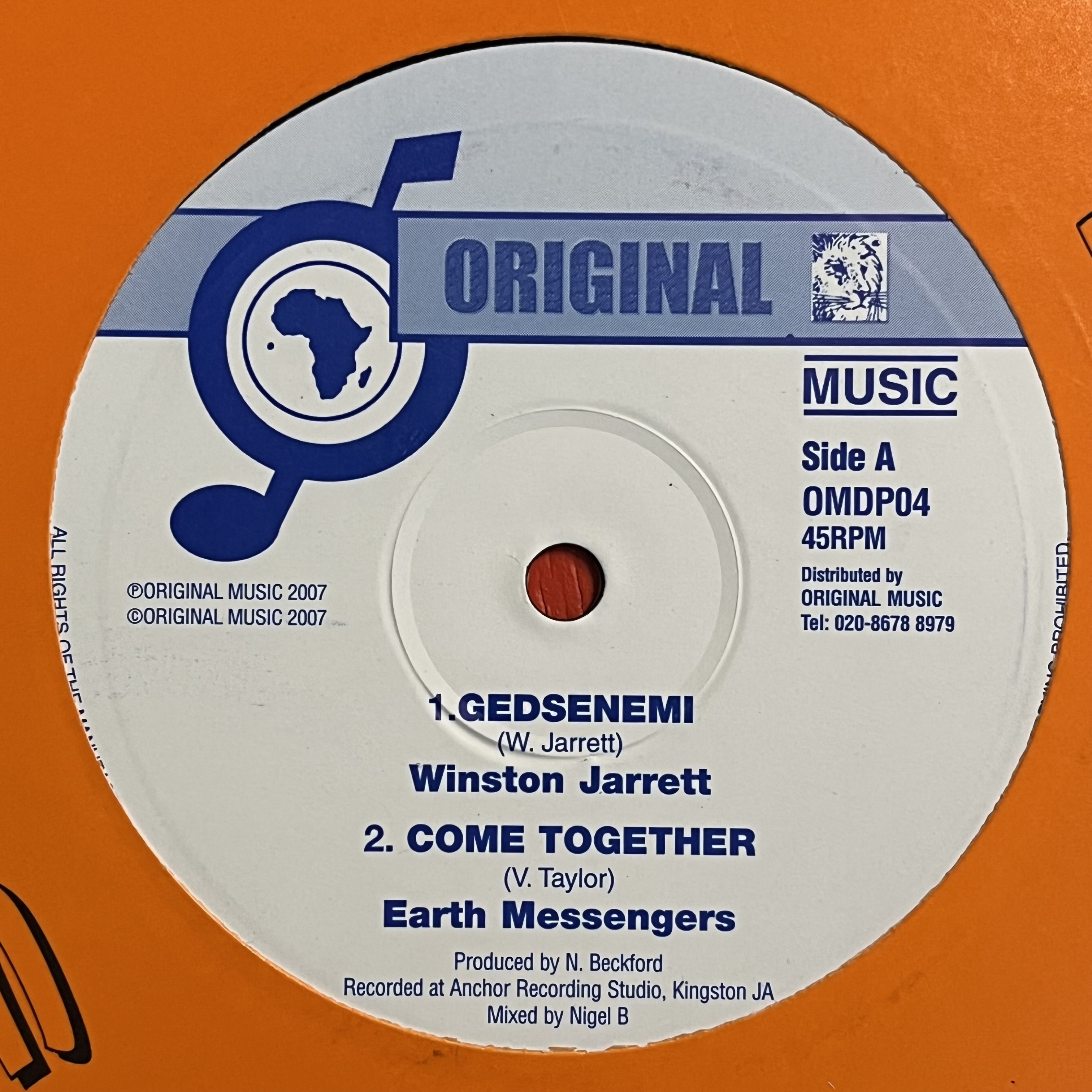 Winston Jarrett/Earth Messengers – Gedsenemi/Come Together