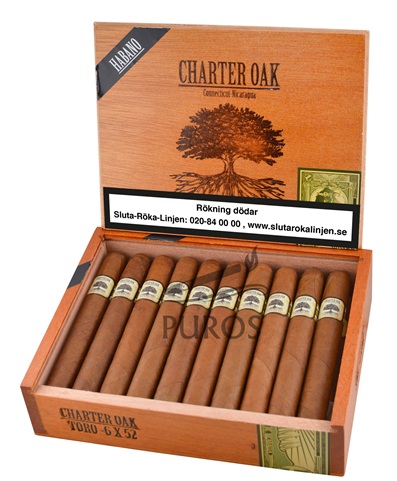 Foundation Charter Oak Original Habano Toro Cigarrlåda 20-pack