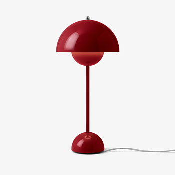 Flowerpot VP3 Bordslampa - Vermilion red