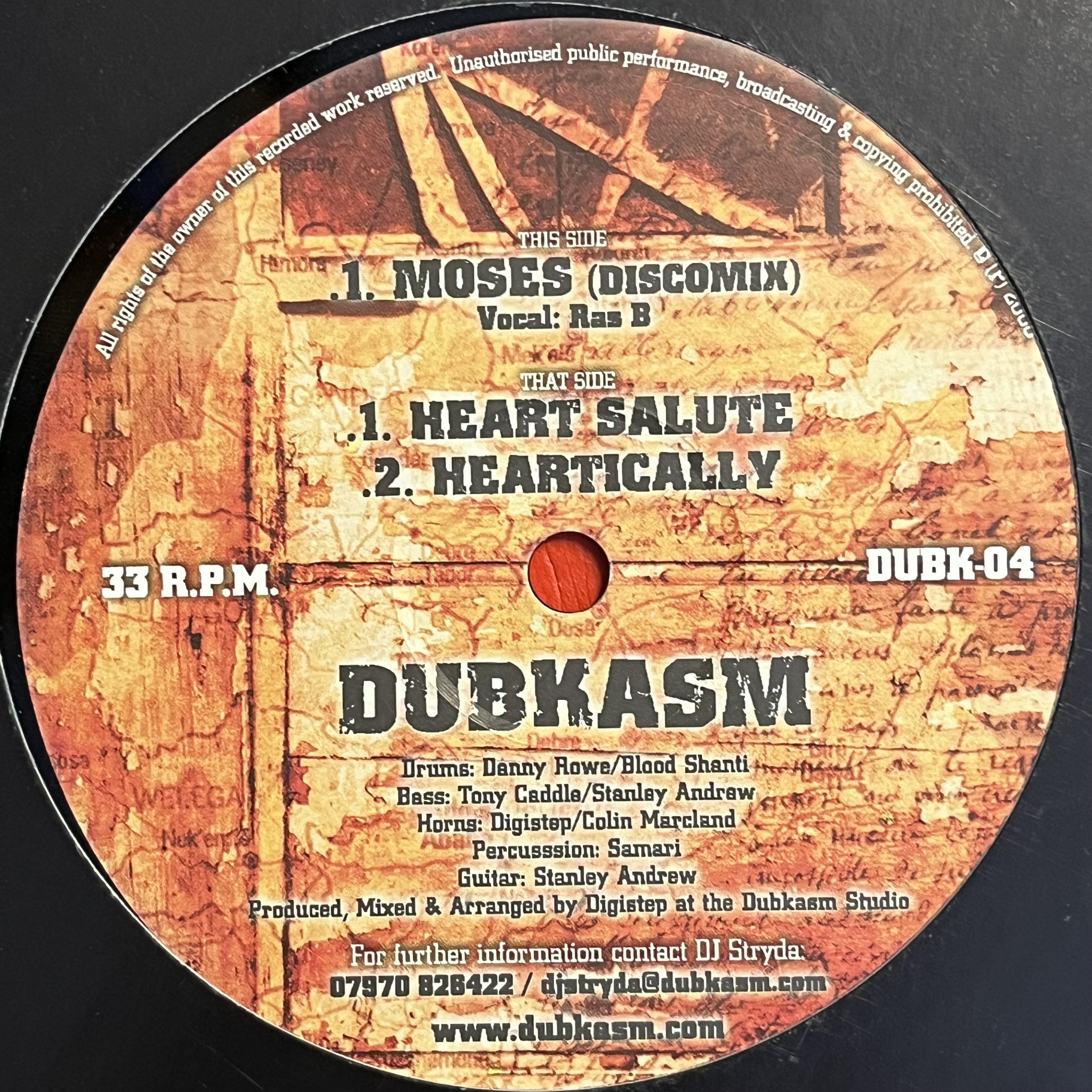 Dubkasm – Moses/Heart Salute