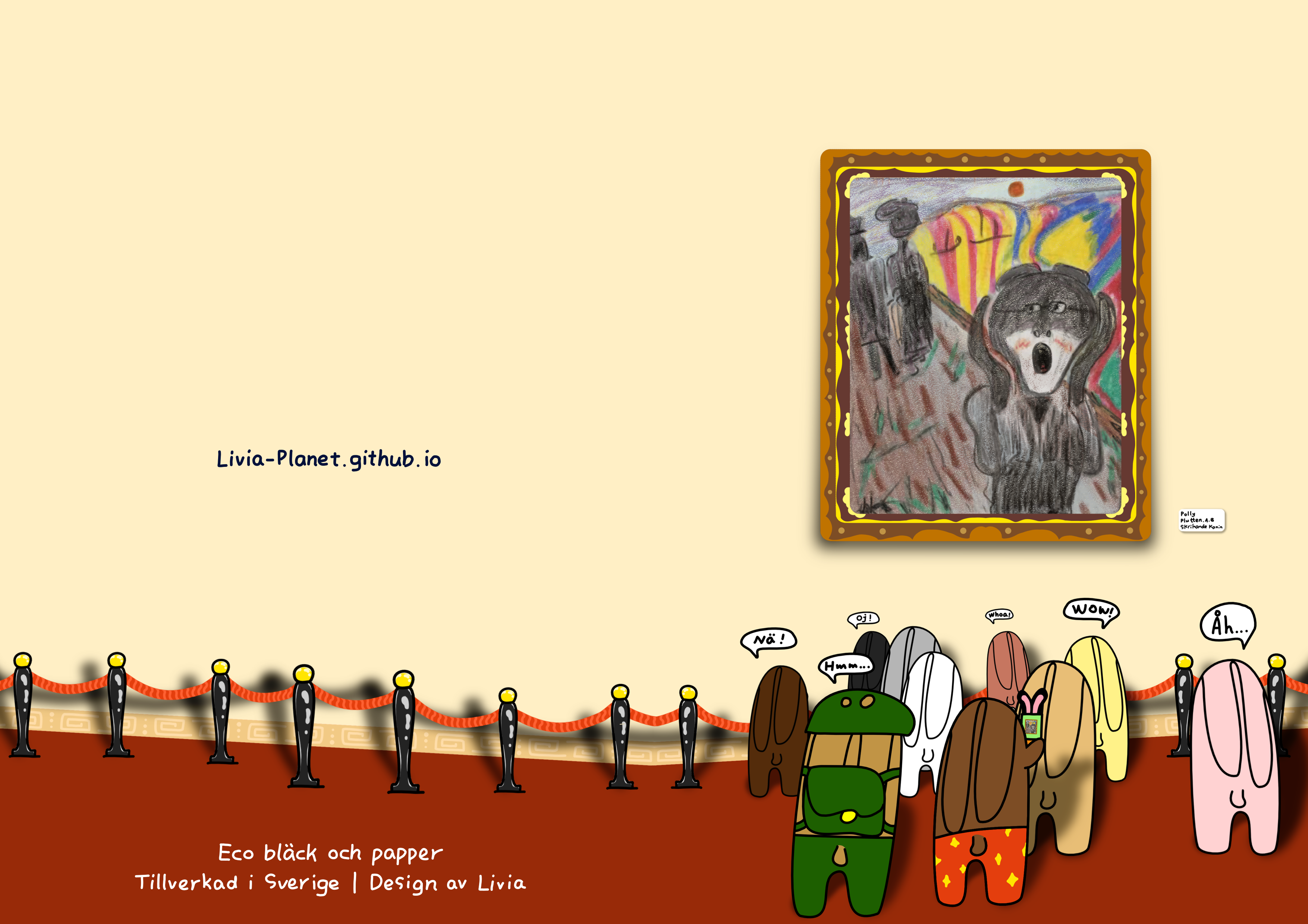 Livia's Planet Greeting Card - Konstmuseumstur01