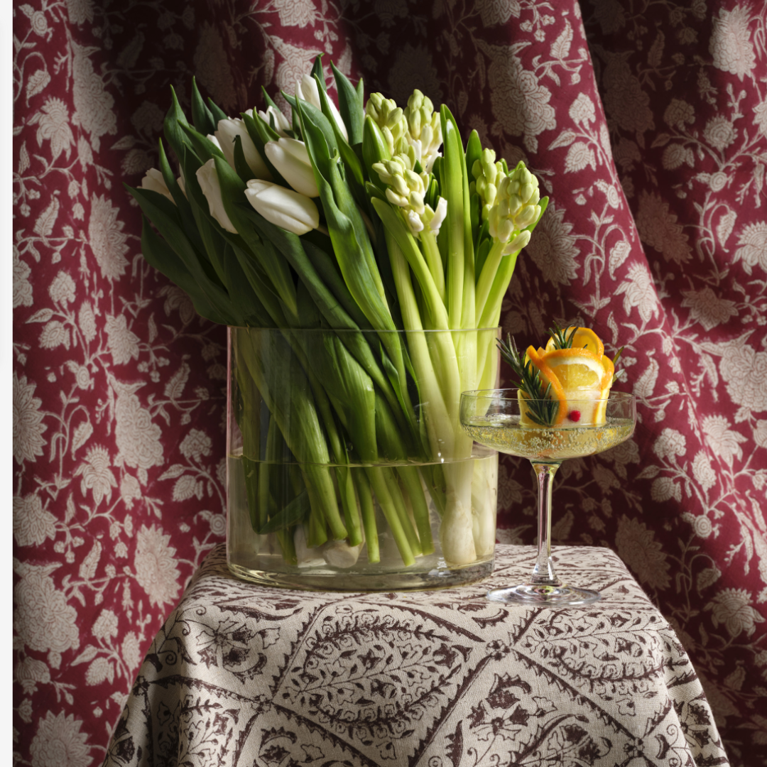 Chamois Linen Tablecloth Jaipur Brown - 2
