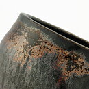 Isak Isaksson (2000s) Unique Chawan Bowl with Black Brown Glaze 12 cm  #6
