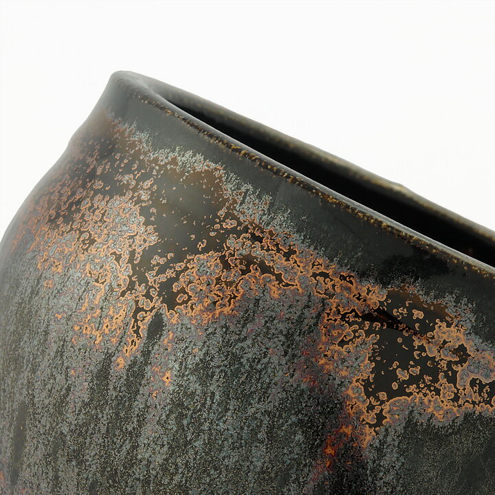 Isak Isaksson (2000s) Unique Chawan Bowl with Black Brown Glaze 12 cm  #6