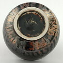 Isak Isaksson (2000s) Unique Chawan Bowl with Black Brown Glaze 12 cm  #6