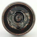 Isak Isaksson (2000s) Unique Chawan Bowl with Black Brown Glaze 12 cm  #6