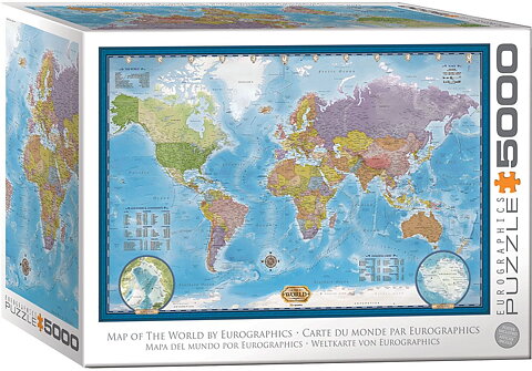 Map of the World Pussel 5000 bitar