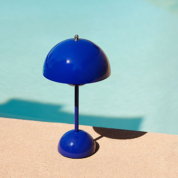  Flowerpot Portabel Bordslampa VP9 - Cobalt Blue
