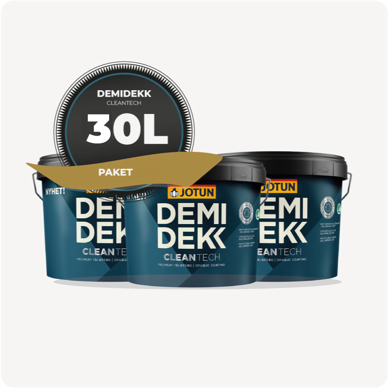 PAKET! FASADFÄRG JOTUN DEMIDEKK CLEAN TECH, 30L