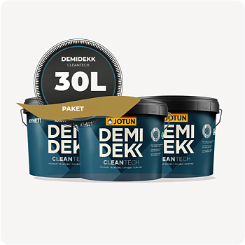 PAKET! FASADFÄRG JOTUN DEMIDEKK CLEAN TECH, 30L