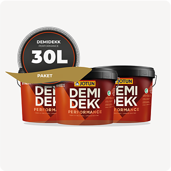 PAKET! FASADFÄRG JOTUN DEMIDEKK PERFORMANCE, 30L