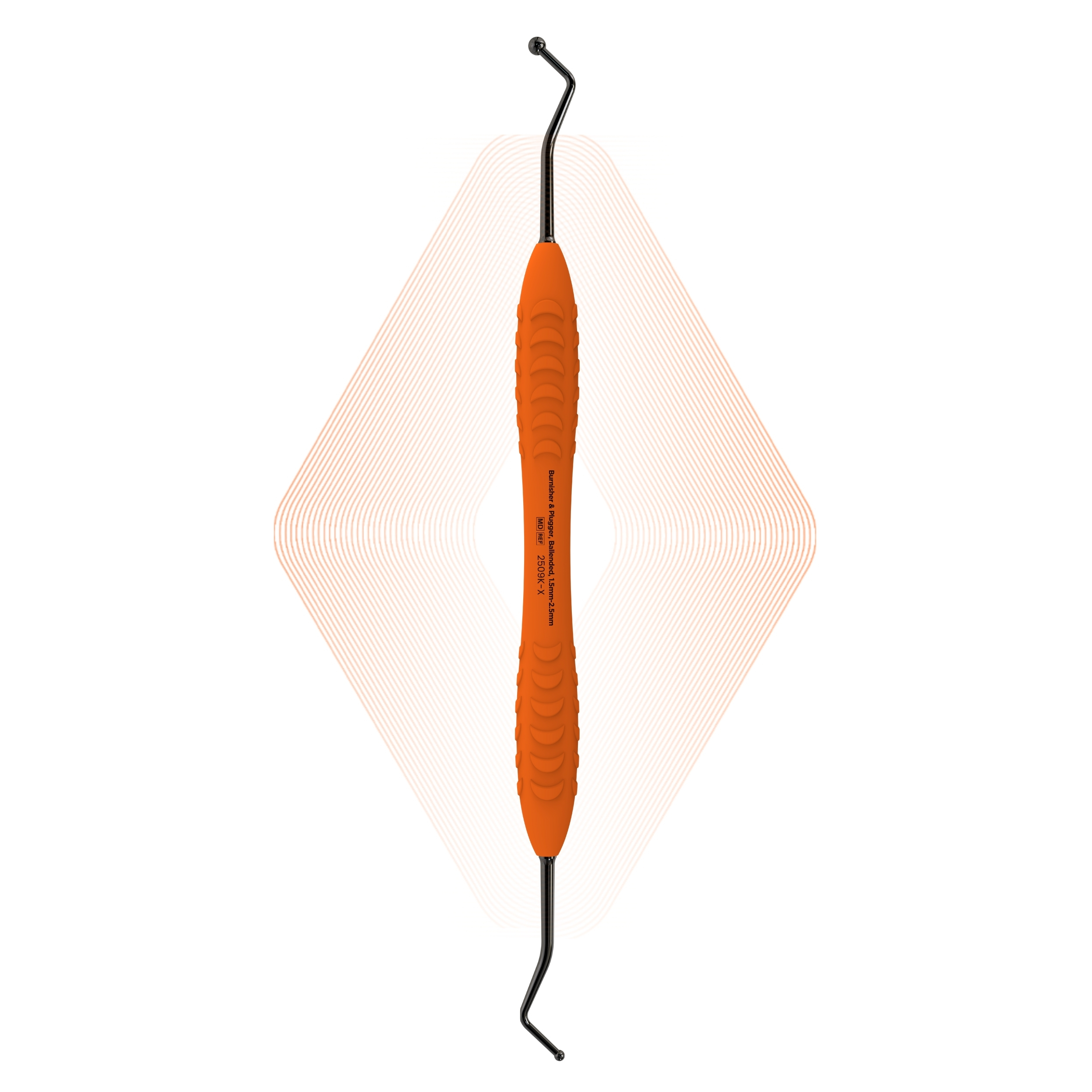 Burnisher & Plugger, Ballended, 1.5mm-2.5mm