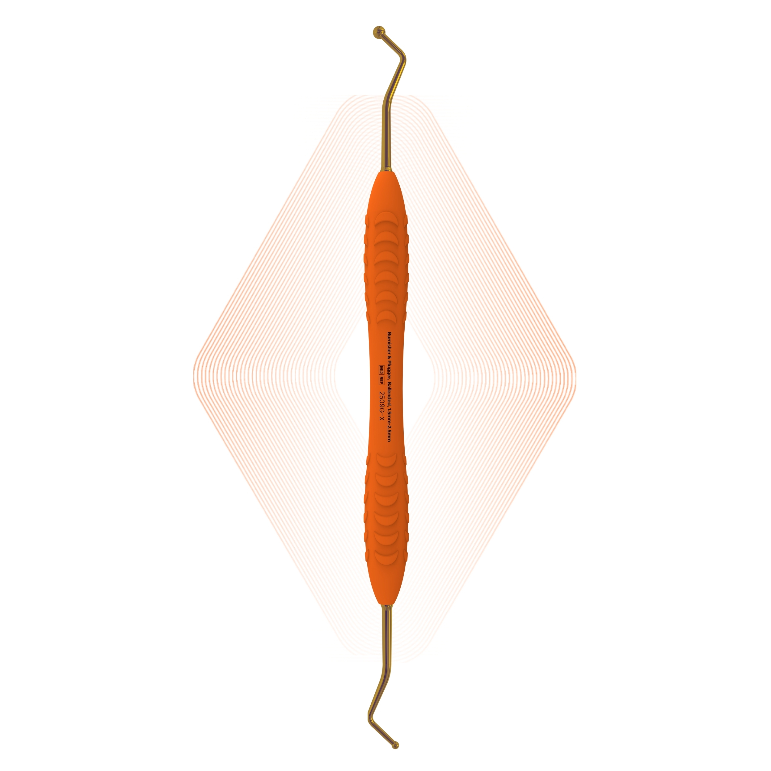 Burnisher & Plugger, Ballended, 1.5mm-2.5mm