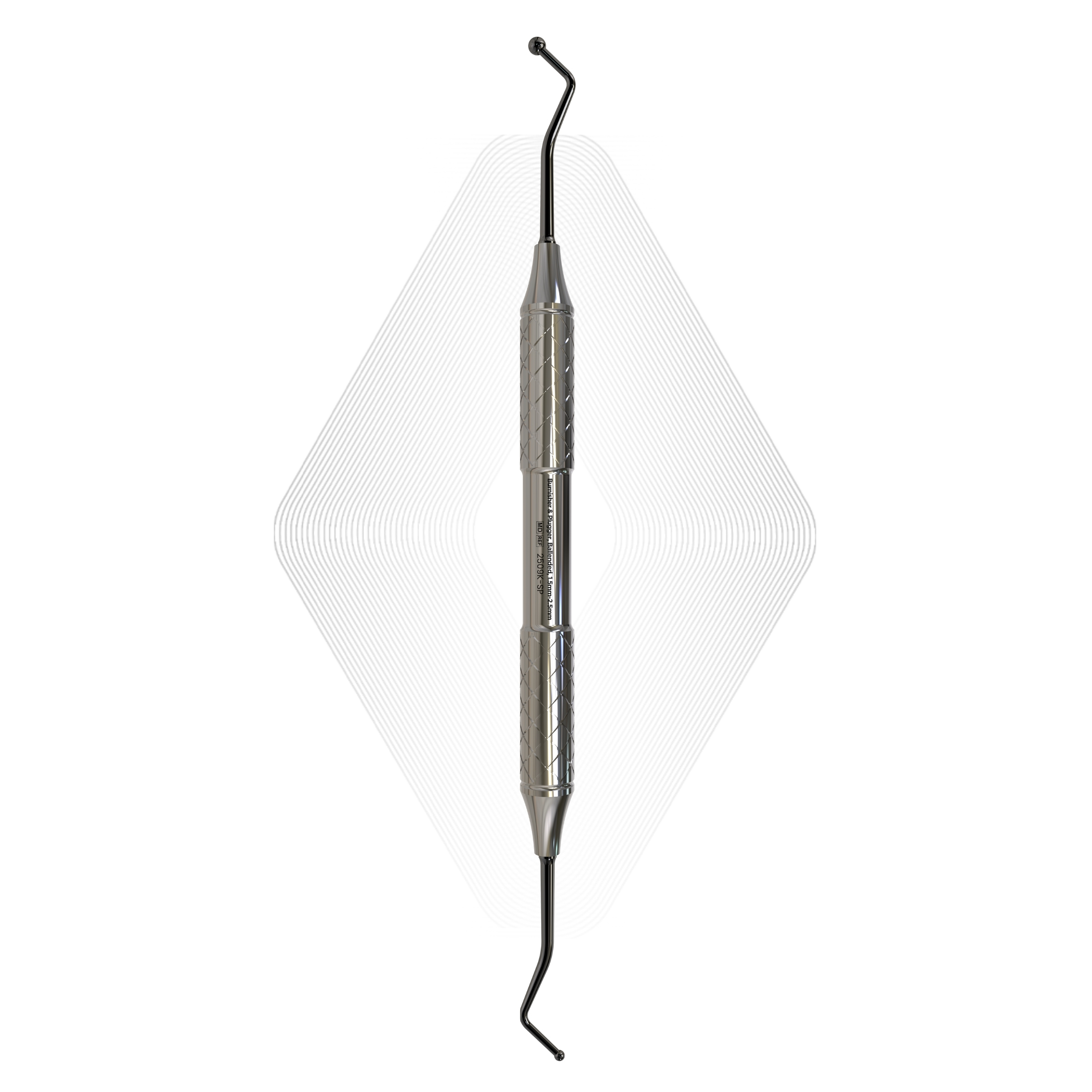 Burnisher & Plugger, Ballended, 1.5mm-2.5mm