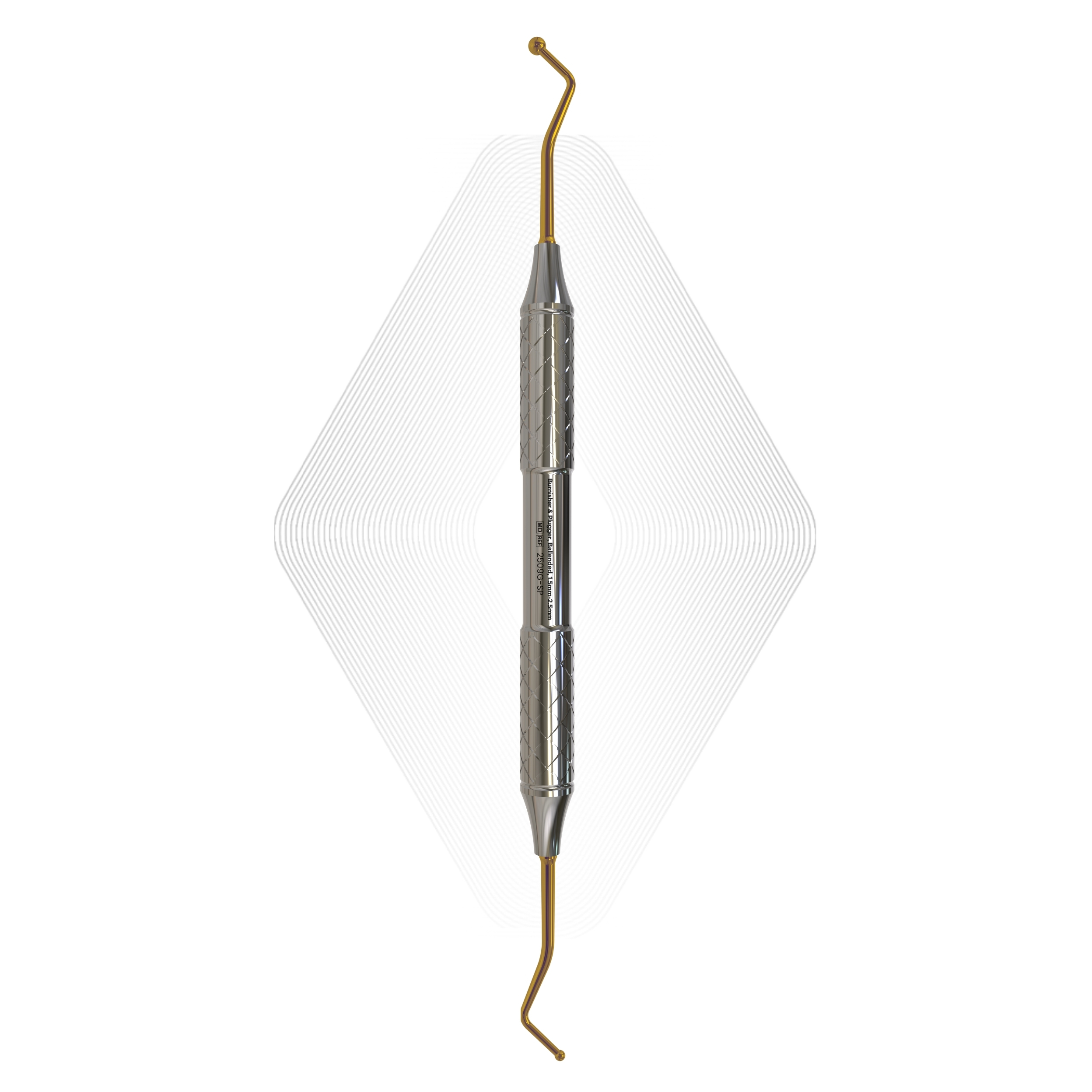 Burnisher & Plugger, Ballended, 1.5mm-2.5mm